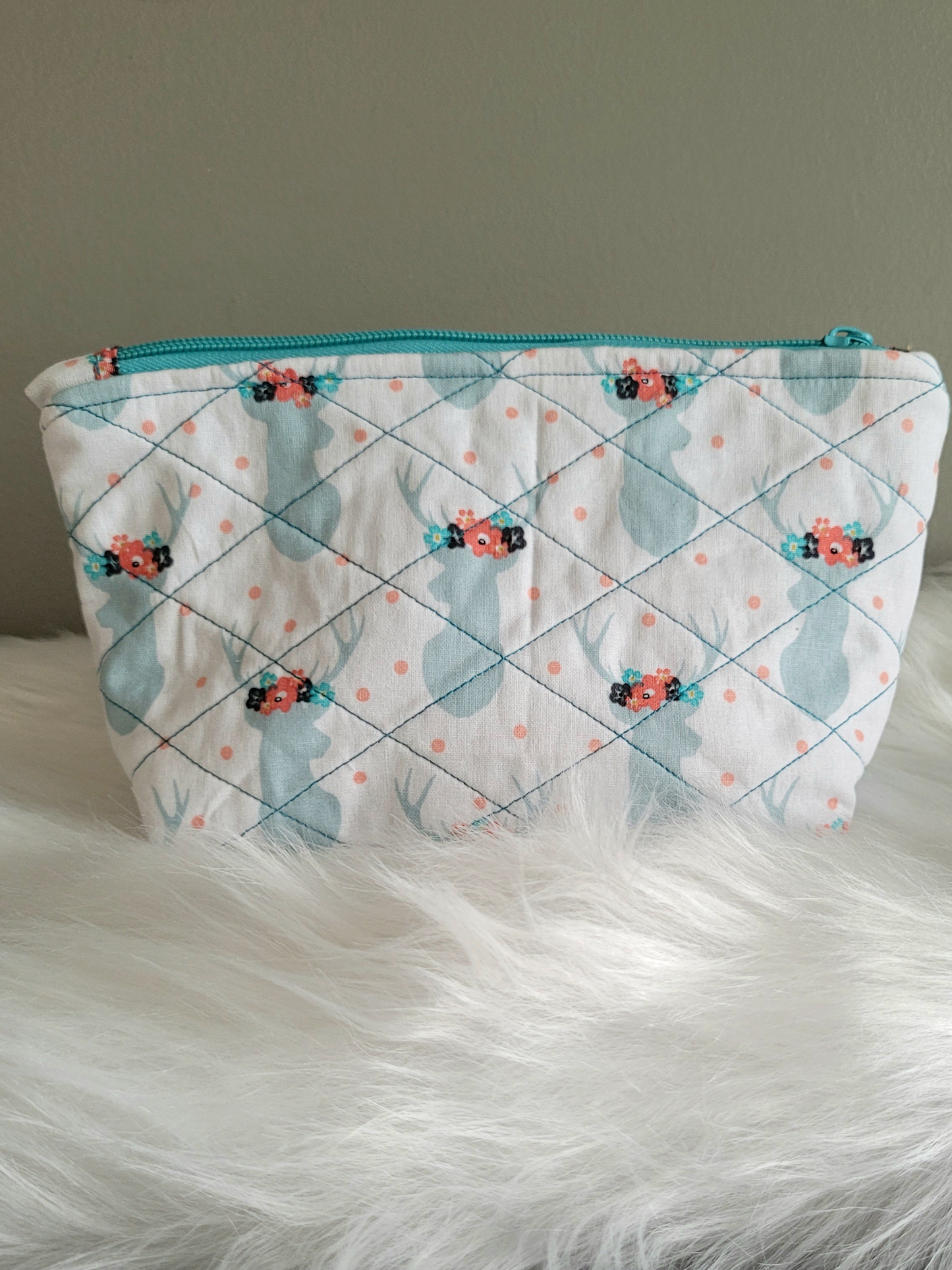 Whimsical Deer Medium Zipper Pouch
