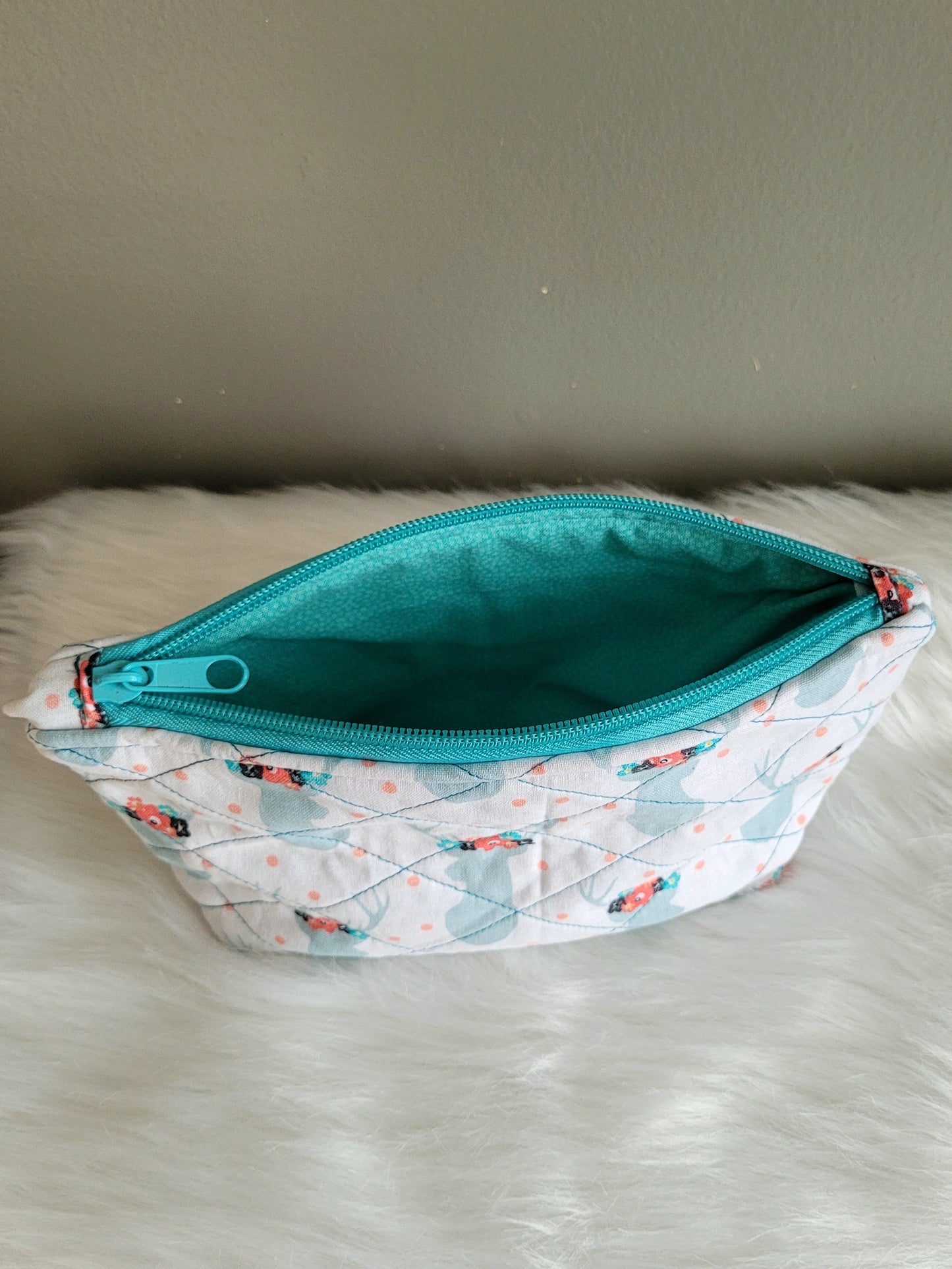 Whimsical Deer Medium Zipper Pouch