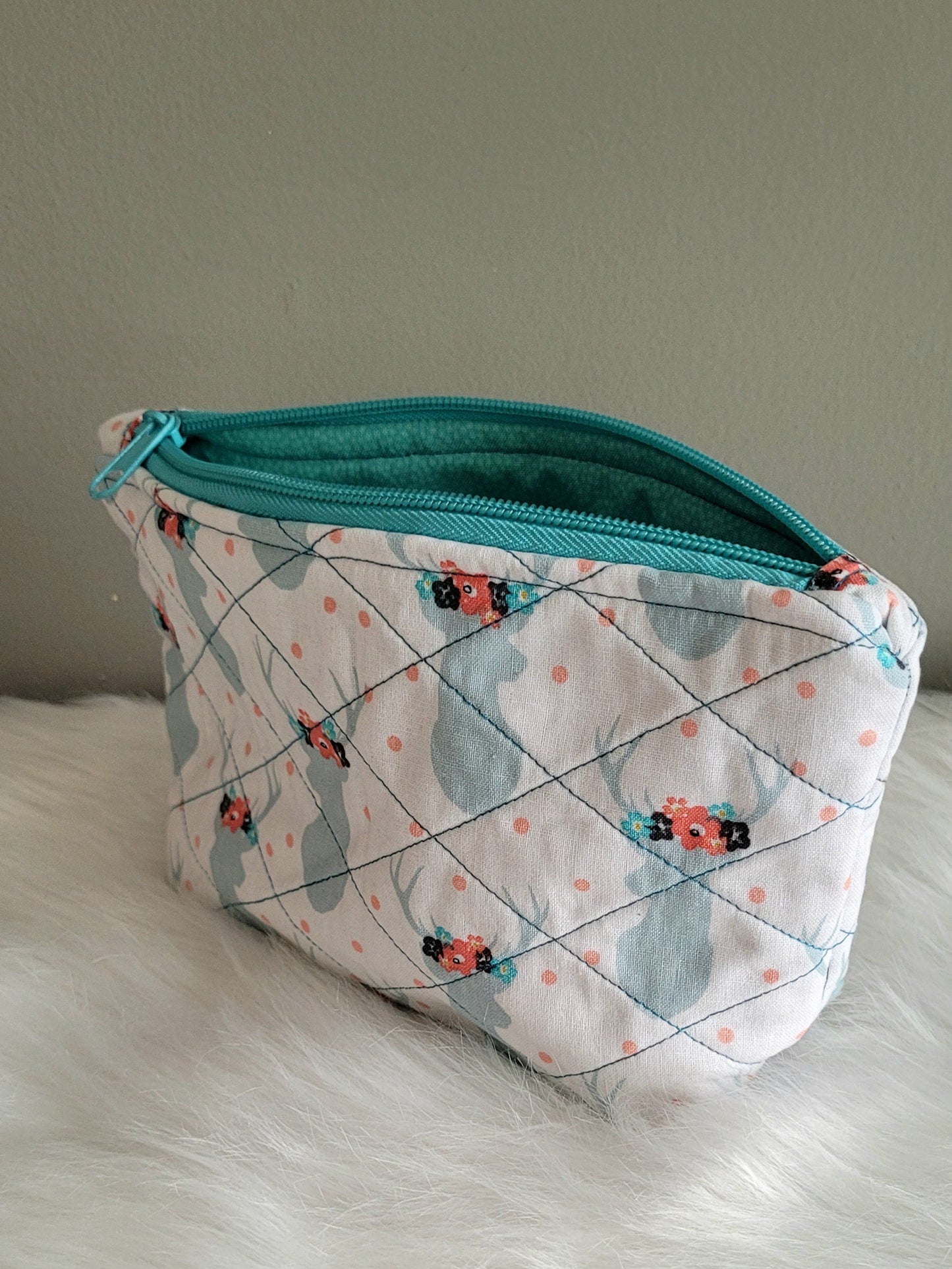 Whimsical Deer Medium Zipper Pouch