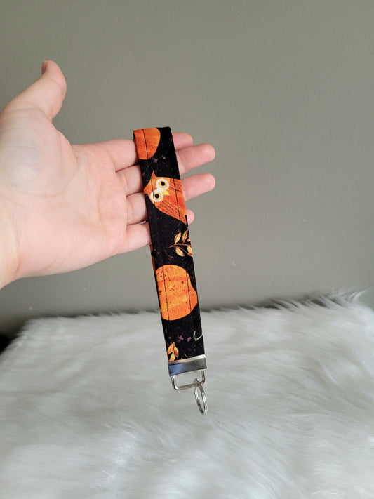 Spooky Owl Wristlet Keychain