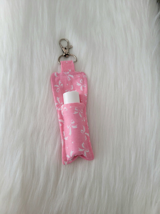 Pink With Bows Lip Balm Holder