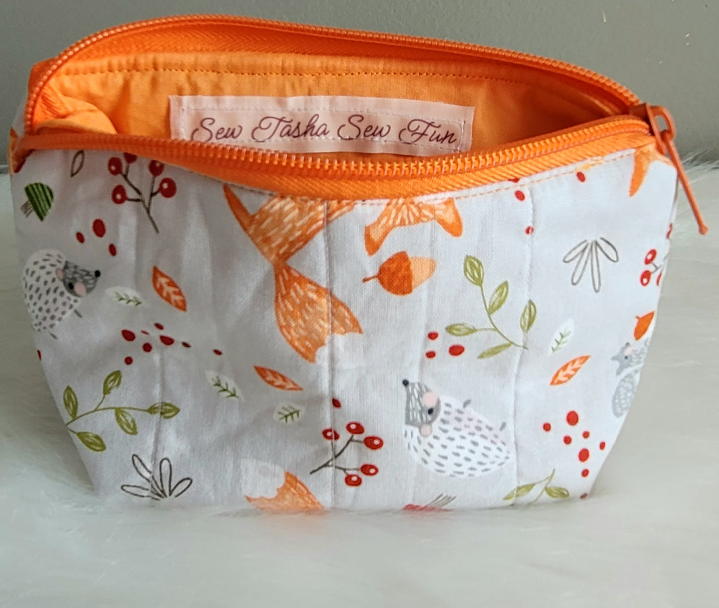 Foxy Small Zipper Pouch
