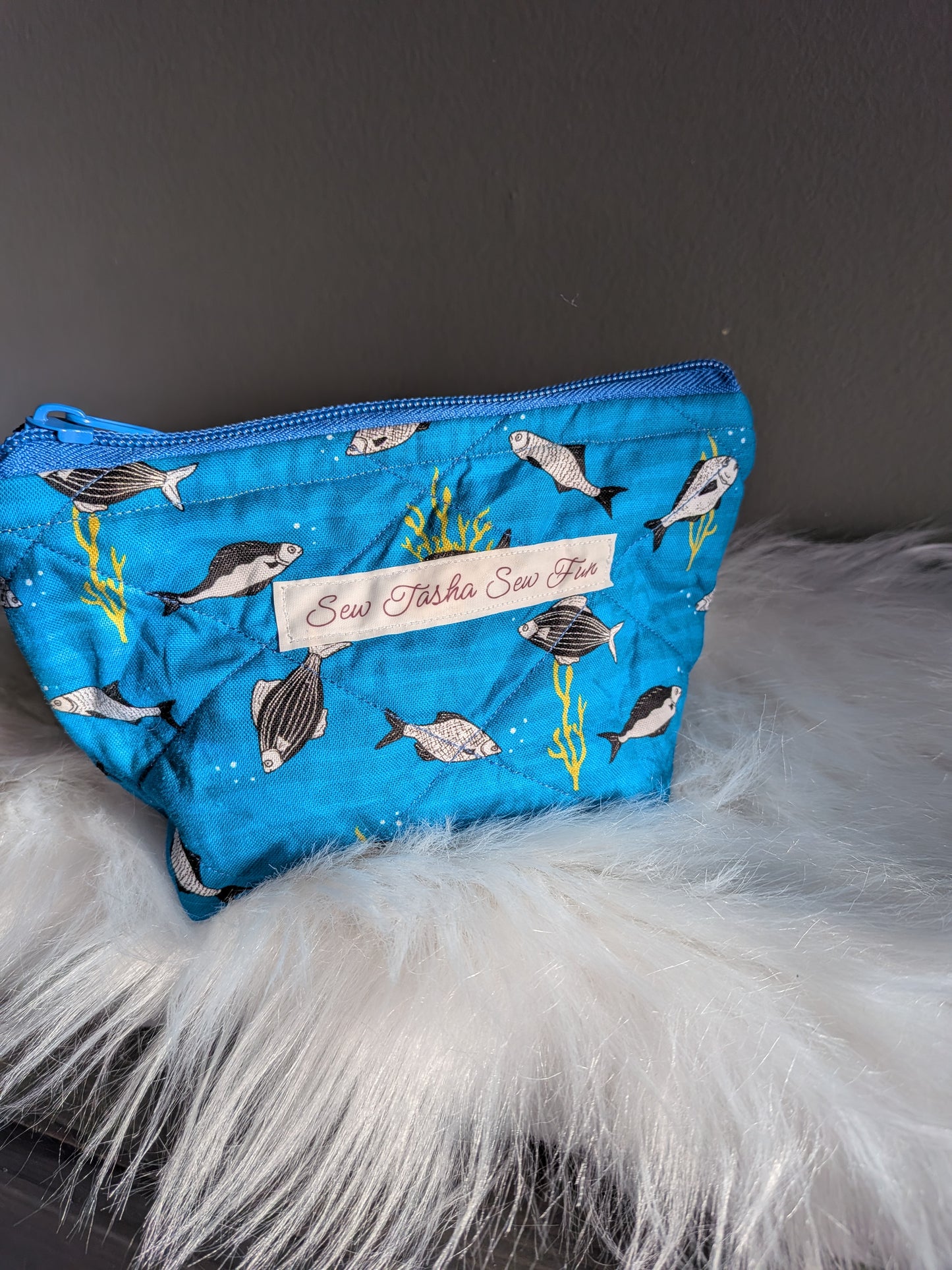 Gone Fishing Small Zipper Pouch