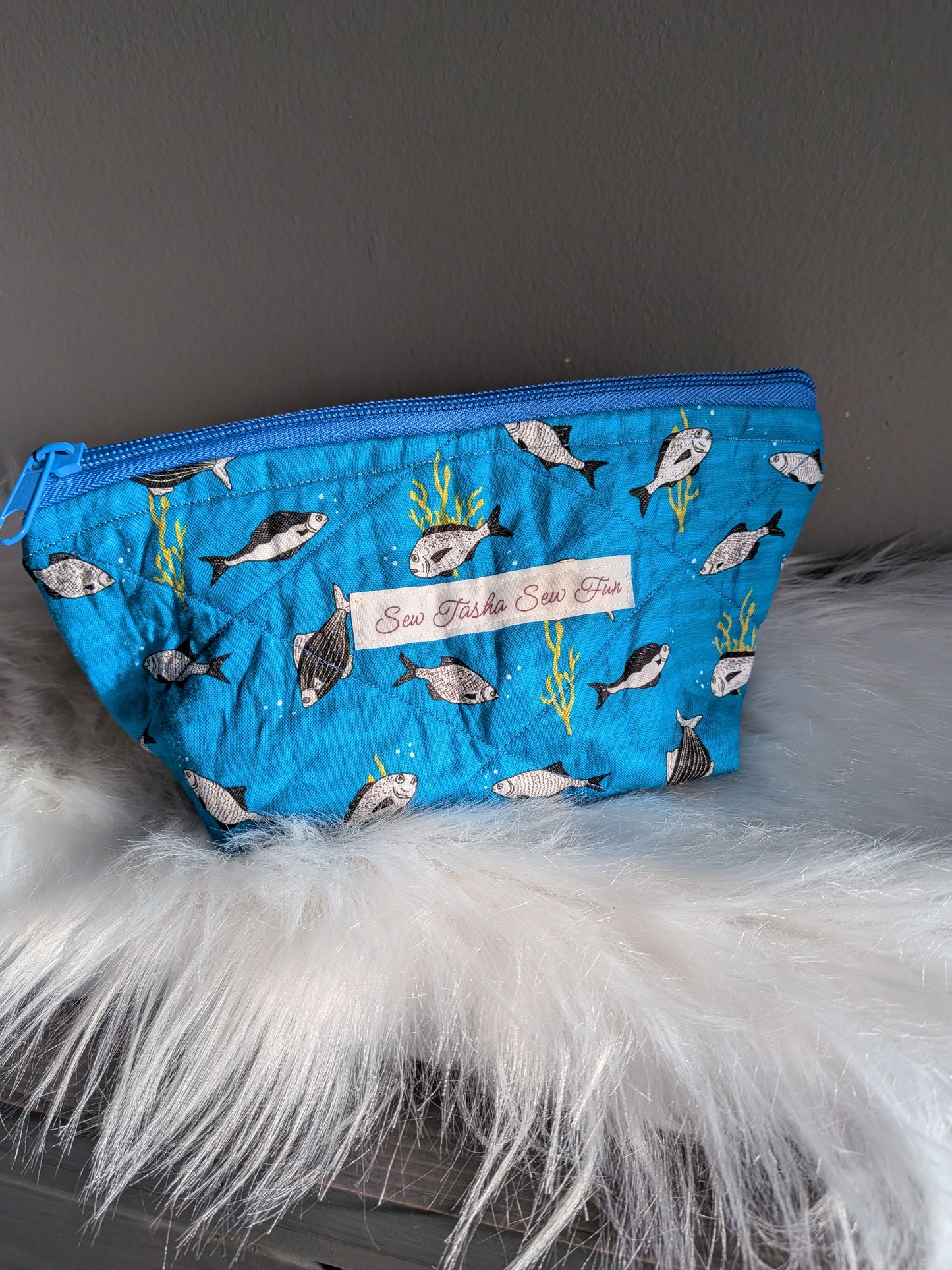Gone Fishing Medium Zipper Pouch