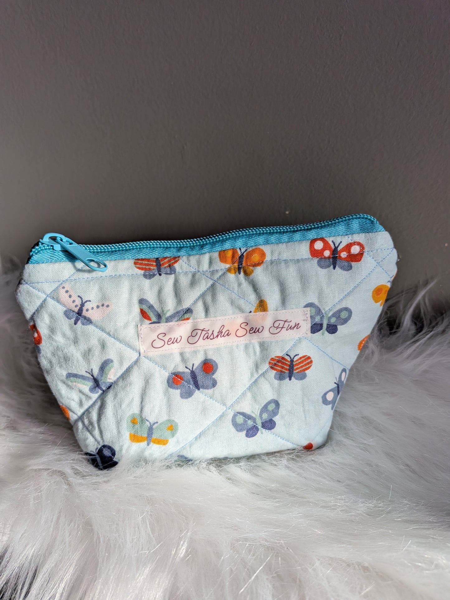 Cheerful Butterflies Zipper Pouch
