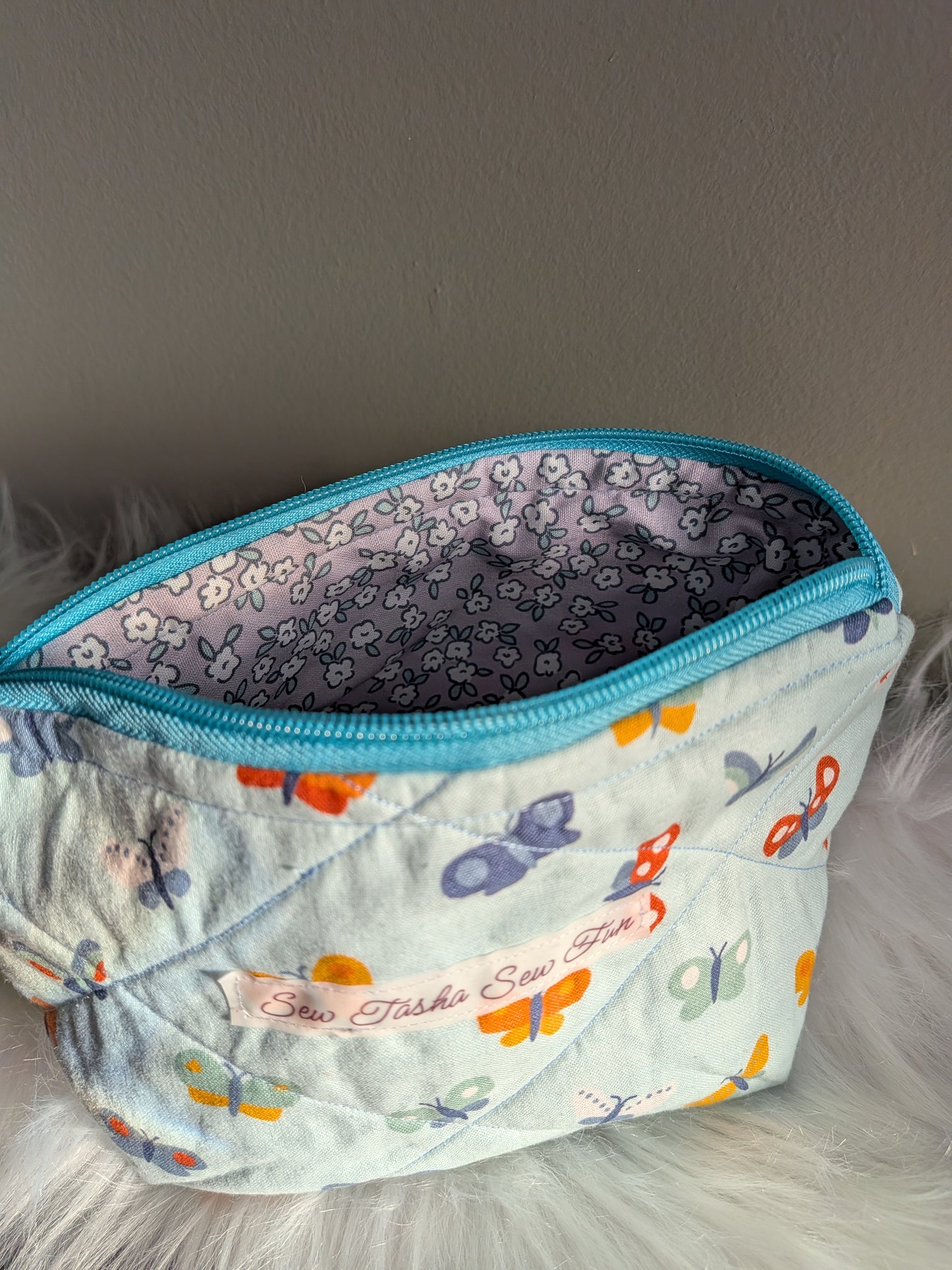 Cheerful Butterflies Zipper Pouch
